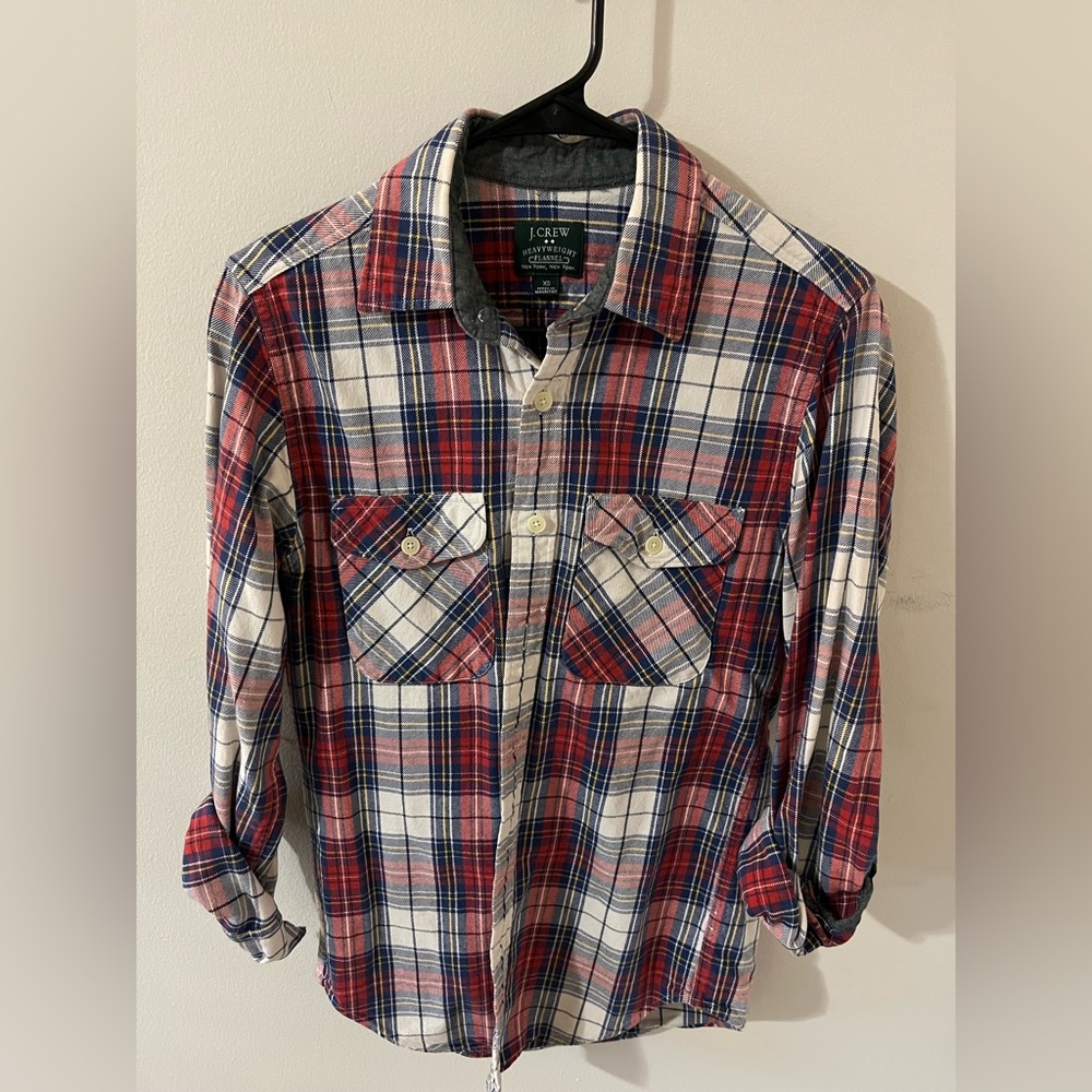 J crew mens plaid flannel